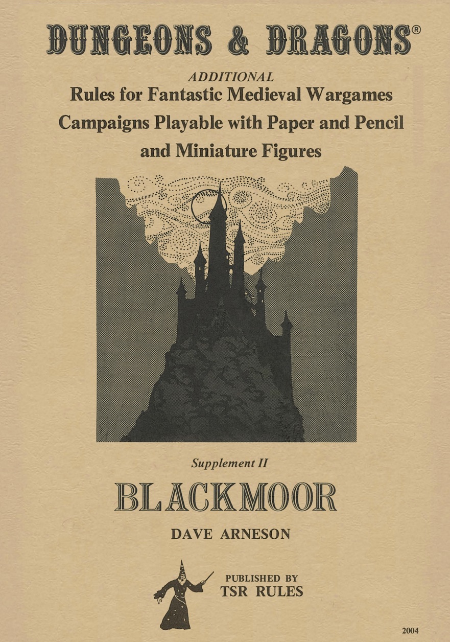 Blackmoor: Supplement II – D&D Chronologically